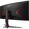 AOC Écran gaming incurvé ultrawide CU34G2X 86 cm (34 pouces) (QHD, HDMI, DisplayPort, FreeSync, temps de réponse de 1 ms, 144 Hz