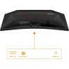 AOC Gaming C24G42E - Moniteur incurvé Full HD 24 Pouces, 180 Hz, 0,5 ms, FreeSync Premium (1920x1080, 1x HDMI 2.0, 1x DisplayPor