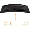 AOC Gaming C27G42E - Moniteur incurvé Full HD 27 Pouces, 180 Hz, 0,5 ms, FreeSync Premium (1920x1080, 1x HDMI 2.0, 1x DisplayPor