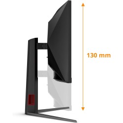 AOC Gaming CU34G4 - Moniteur Quad HD 34 Pouces, 180 Hz, 1 ms, FreeSync Prem., HDR10 (2560x1440, 1x HDMI 2.0, 1x DisplayPort 1.4)