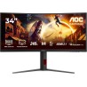 AOC Gaming CU34G4Z - Moniteur incurvé WQHD 34 Pouces, 240 Hz, FreeSync Prem., HDR400 (3440x1440, 1ms GtG, 2X HDMI 2.1, 1x Displa