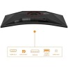 AOC Gaming CU34G4Z - Moniteur incurvé WQHD 34 Pouces, 240 Hz, FreeSync Prem., HDR400 (3440x1440, 1ms GtG, 2X HDMI 2.1, 1x Displa