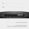 Dell 24 Écran PC - SE2425HM, Full HD (1920x1080), 100Hz, IPS, 5ms, VESA (100x100mm), HDMI, VGA, Garantie 3 Ans, Noir