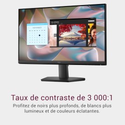 Dell 22 Écran PC - SE2225HM, Full HD (1920x1080), 100Hz, VA, 5ms, VESA (100x100mm), HDMI, VGA, Garantie 3 Ans, Noir