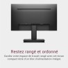 Dell 22 Écran PC - SE2225HM, Full HD (1920x1080), 100Hz, VA, 5ms, VESA (100x100mm), HDMI, VGA, Garantie 3 Ans, Noir