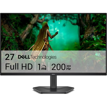Dell 27 Écran PC Gaming - SE2725HG, Full HD (1920x1080), 200Hz, Fast IPS, 1ms, AMD FreeSync Premium, 99% sRGB, VESA (100x100mm),
