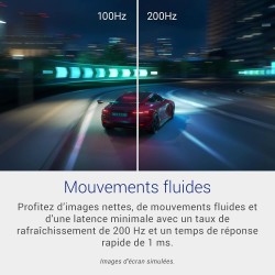 Dell 27 Écran PC Gaming - SE2725HG, Full HD (1920x1080), 200Hz, Fast IPS, 1ms, AMD FreeSync Premium, 99% sRGB, VESA (100x100mm),