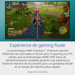 Dell 27 Écran PC Gaming - SE2725HG, Full HD (1920x1080), 200Hz, Fast IPS, 1ms, AMD FreeSync Premium, 99% sRGB, VESA (100x100mm),