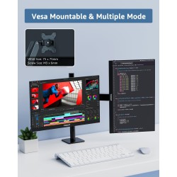 Yodoit Écran Portable 14", 1920 × 1080 100% sRGB FHD Ecran IPS avec USB Type C Haut-Parleurs Intégrés Soin des Yeux pour PC, Ord