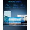 Yodoit Écran Portable 15,6" 144 Hz, 1920 × 1080 FHD Moniteur IPS 100% SRGB Display HDMI USB Type C avec Haut-parleurs Intégrés p