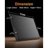 Yodoit Écran Portable 16" 4K, UHD Moniteur Portable 3840 × 2160 IPS Display HDMI USB Type C HDR Ecran avec Haut-parleurs Intégré