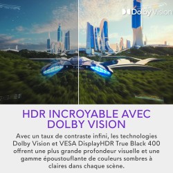 Alienware AW3225QF 32" 4K UHD (3840x2160) 1700R Écran PC Gaming Incurvé, 240Hz, QD OLED, 0.03ms, Compatible NVIDIA G-Sync, HDR, 