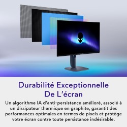 Alienware 27 écran gaming - aw2725d, qhd (2560x1440), 280hz, qd-oled, 0.03ms, compatible nvidia g-sync, amd freesync premium pro