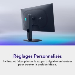 Alienware 27 écran gaming - aw2725d, qhd (2560x1440), 280hz, qd-oled, 0.03ms, compatible nvidia g-sync, amd freesync premium pro
