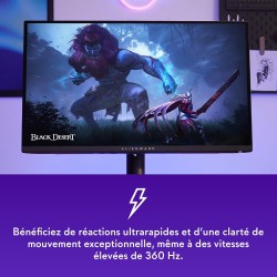 Alienware AW2725DF 27" QHD (2560x1440) Écran PC Gaming, 360Hz, QD OLED, 0.03ms, AMD FreeSync Premium Pro, 99.3% DCI-P3, HDR400, 