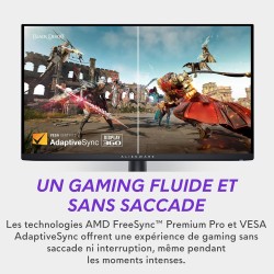 Alienware AW2725DF 27" QHD (2560x1440) Écran PC Gaming, 360Hz, QD OLED, 0.03ms, AMD FreeSync Premium Pro, 99.3% DCI-P3, HDR400, 