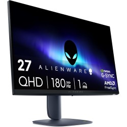 Alienware 27 Écran PC Gaming - AW2725DM, QHD (2560x1440), 180Hz, Fast IPS, 1ms, Compatible NVIDIA G-Sync, AMD FreeSync, 95% DCI-
