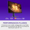 Alienware 27 Écran PC Gaming - AW2725DM, QHD (2560x1440), 180Hz, Fast IPS, 1ms, Compatible NVIDIA G-Sync, AMD FreeSync, 95% DCI-