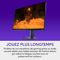 Alienware 27 Écran PC Gaming - AW2725DM, QHD (2560x1440), 180Hz, Fast IPS, 1ms, Compatible NVIDIA G-Sync, AMD FreeSync, 95% DCI-