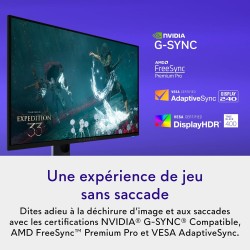 Alienware 27 écran pc gaming - aw2725q, 4k uhd (3840x2160), 240hz, qd oled, 0.03ms, compatible nvidia g-sync, amd freesync premi