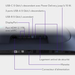 Alienware 27 écran pc gaming - aw2725q, 4k uhd (3840x2160), 240hz, qd oled, 0.03ms, compatible nvidia g-sync, amd freesync premi