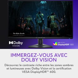 Alienware AW2725QF 27" 4K UHD (3840x2160) Écran PC Gaming, 360Hz, Fast IPS, 0.5ms, Compatible NVIDIA G-Sync, 95% DCI-P3, HDR600,