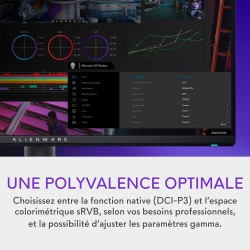 Alienware AW2725QF 27" 4K UHD (3840x2160) Écran PC Gaming, 360Hz, Fast IPS, 0.5ms, Compatible NVIDIA G-Sync, 95% DCI-P3, HDR600,