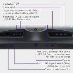 Alienware AW2725QF 27" 4K UHD (3840x2160) Écran PC Gaming, 360Hz, Fast IPS, 0.5ms, Compatible NVIDIA G-Sync, 95% DCI-P3, HDR600,