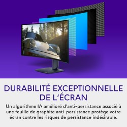 Alienware 34 écran pc gaming - aw3425dw, wqhd (3440x1440), 21:9 1800r incurvé, 240hz, qd oled, 0.03ms, compatible nvidia g-sync,