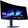 Alienware 34 Écran PC Gaming - AW3425DWM, WQHD (3440x1440), 21:9 1500R Incurvé, 180Hz, VA, 1ms, AMD FreeSync Premium, VESA Adapt