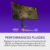 Alienware 34 Écran PC Gaming - AW3425DWM, WQHD (3440x1440), 21:9 1500R Incurvé, 180Hz, VA, 1ms, AMD FreeSync Premium, VESA Adapt