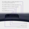 Alienware 34 Écran PC Gaming - AW3425DWM, WQHD (3440x1440), 21:9 1500R Incurvé, 180Hz, VA, 1ms, AMD FreeSync Premium, VESA Adapt