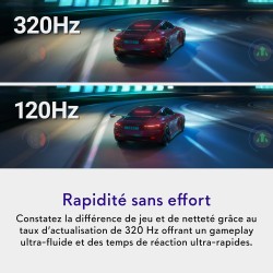 Alienware 25 Écran PC Gaming - AW2525HM, Full HD (1920x1080), 320Hz, Fast IPS, 0.5ms, Compatible NVIDIA G-Sync, AMD FreeSync Pre