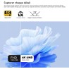 Gawfolk Écran PC 32 Pouces 4K UHD, Moniteur d’Ordinateur Ultra-Clair (3840×2160p), 100% sRGB, Angle de Vision de 178°, HDMI、Disp