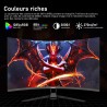 Gawfolk Écran PC 32 Pouces 4K UHD incurvé 1500R, Moniteur de Jeu Esports 160Hz, 1ms, Adaptive Sync, 128% sRGB, Grand Angle de Vi