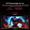 Gawfolk Écran PC Ultra Large 34 Pouces 1500R incurvé 180Hz Gaming Computer Moniteur,21:9 UWQHD(3440x1440)，128% sRGB，FreeSync，HDR