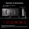 Gawfolk Écran PC Ultra Large 34 Pouces 1500R incurvé 180Hz Gaming Computer Moniteur,21:9 UWQHD(3440x1440)，128% sRGB，FreeSync，HDR