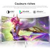 Gawfolk Écran PC 27 Pouces incurvé 280Hz Gaming Computer Moniteur, 1800R,1ms，FHD 1080p, 178 ° Grand Angle,Ultra - Mince Lunette,