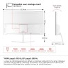 Gawfolk Écran PC 27 Pouces incurvé 280Hz Gaming Computer Moniteur, 1800R,1ms，FHD 1080p, 178 ° Grand Angle,Ultra - Mince Lunette,
