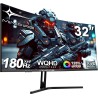 Minifire Écran PC Gaming Incurvé 32 Pouces, Ultrawide QHD(2560 * 1440), 180Hz, MPRT 1Ms, 1500R, UltraLarge, VA, 2xHDMI 2.0 (144H