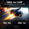 Minifire Écran PC Gaming Incurvé 32 Pouces, Ultrawide QHD(2560 * 1440), 180Hz, MPRT 1Ms, 1500R, UltraLarge, VA, 2xHDMI 2.0 (144H