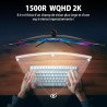 Minifire Écran PC Gaming Incurvé 32 Pouces, Ultrawide QHD(2560 * 1440), 180Hz, MPRT 1Ms, 1500R, UltraLarge, VA, 2xHDMI 2.0 (144H