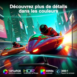 Minifire Gaming Curved Monitor 27 Pouces MFG27C1 200Hz 1Ms 120% sRGB Monitor avec Sprecher 1920 * 1080 VA Panel （MFG27C1 avec câ