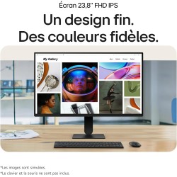 LG Ultrafine™ 24U411A-B Écran PC 24" - Dalle IPS résolution FHD (1920 x 1080), 5ms 120Hz, HDR 10, DCI-P3 99% (CIE1931), Mode Lec