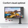 LG Ultrafine™ 32UN880K-B Ecran PC 4K 32" - Dalle IPS résolution UHD (3840 x 2160), 5ms 60Hz, HDR 10, DCI-P3 95% (CIE1976), incli