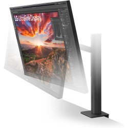 LG Ultrafine™ 32UN880K-B Ecran PC 4K 32" - Dalle IPS résolution UHD (3840 x 2160), 5ms 60Hz, HDR 10, DCI-P3 95% (CIE1976), incli