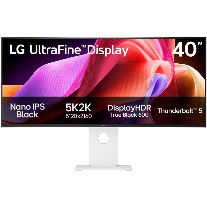LG UltraWide™ 40U990A-W.AEU Ecran PC Ultra Large 40" - Dalle IPS résolution WUHD (5120x2160), 5ms GtG 120Hz, DisplayHDR™600, DCI