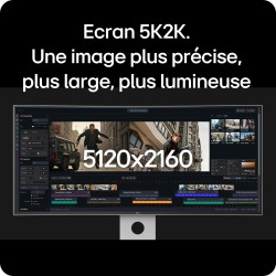 LG UltraWide™ 40U990A-W.AEU Ecran PC Ultra Large 40" - Dalle IPS résolution WUHD (5120x2160), 5ms GtG 120Hz, DisplayHDR™600, DCI