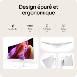 LG UltraWide™ 40U990A-W.AEU Ecran PC Ultra Large 40" - Dalle IPS résolution WUHD (5120x2160), 5ms GtG 120Hz, DisplayHDR™600, DCI