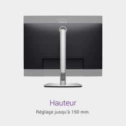 Dell P2425H 24" Full HD (1920x1080) Écran PC, 100Hz, IPS, 5ms, 99% sRGB, USB-C, DisplayPort, HDMI, VGA, 4X USB, Garantie 3 Ans, 